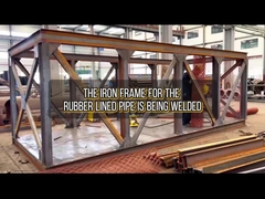 Il telaio di ferro del tubo rivestito di gomma per l'esportazione viene saldato