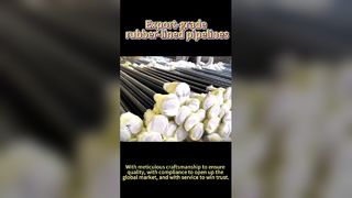 Tubo rivestito in gomma resistente per industrie gravose