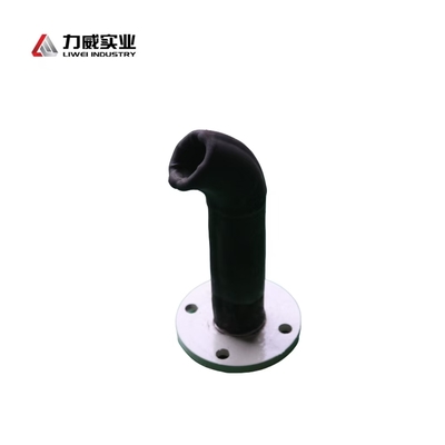 Tubo rivestito di gomma ad alta resistenza all'abrasione con lunghezza personalizzabile nella tecnologia dei tubi in acciaio con rivestimento di gomma all'interno e all'esterno.