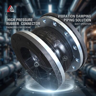 PN6-PN40 Single Sphere Flexible Rubber Joint con colore della flange personalizzabile e connessione flange / filettata