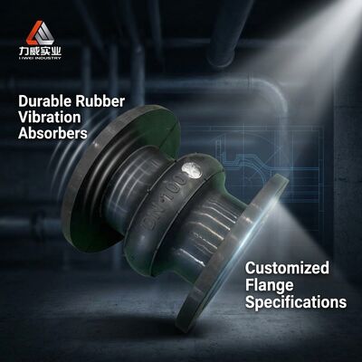 NR, NBR, EPDM, CR Goma comune sfera singola con flange in acciaio al carbonio