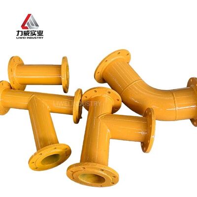 Lungozza del tubo personalizzabile tubo rivestito di gomma progettato con spessore del rivestimento da 3-8 mm che fornisce un'eccellente resistenza alla corrosione