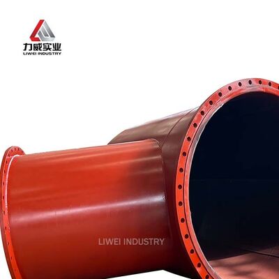 Acciaio al carbonio resistente all'abrasione rivestito in gomma tubo senza saldatura ASTM DIN JIS flangia alta temperatura pressione DN25 a DN1200